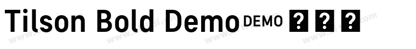 Tilson Bold Demo字体转换